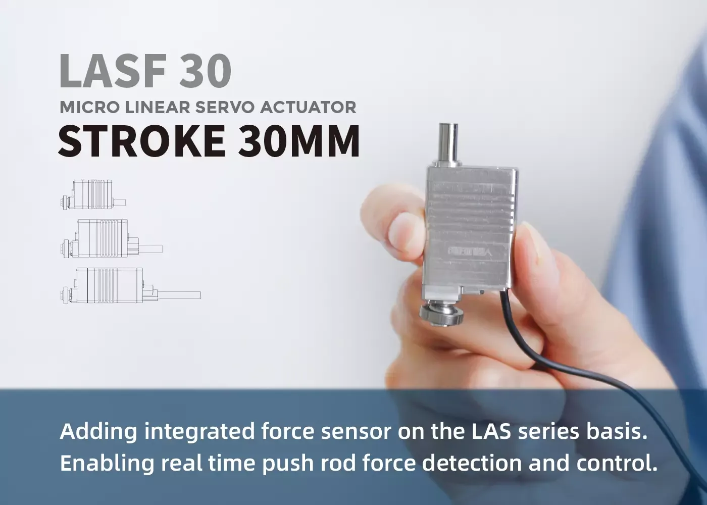 Inspire Robots LASF30 Micro Actuator - Weight 44 g