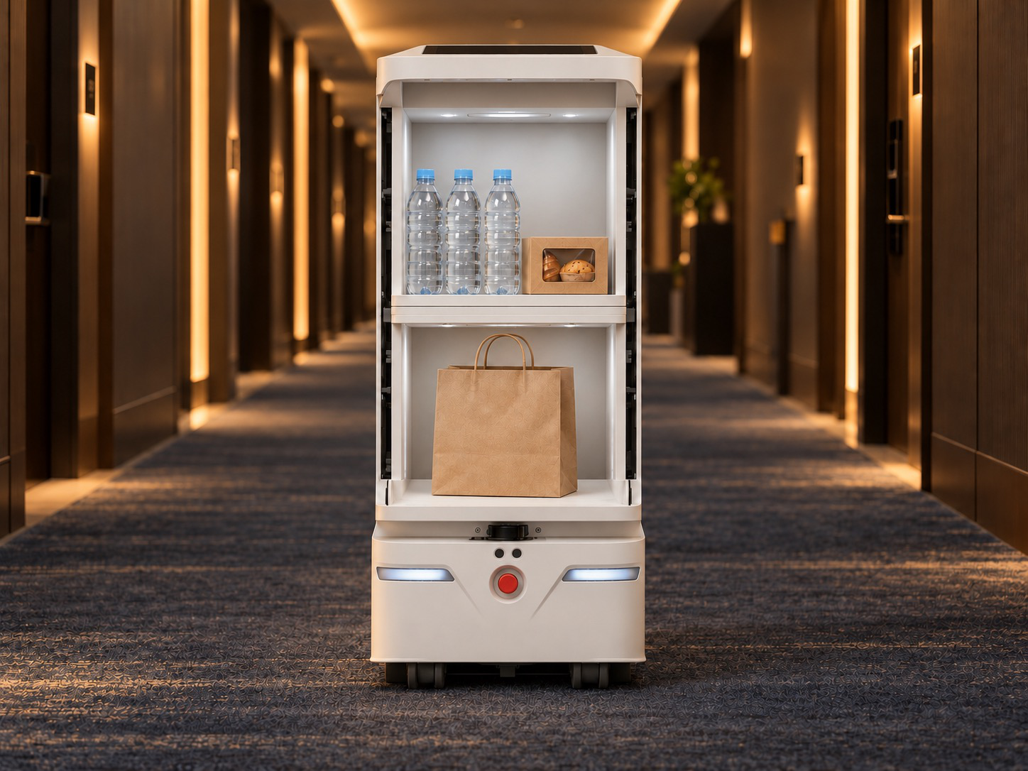 YUNJI GOGO Hotel Delivery Robot — view 3