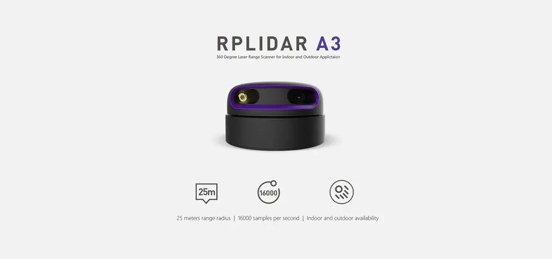 SLAMTEC RPLIDAR A3 2D SLAM LiDAR - Height 41 mm