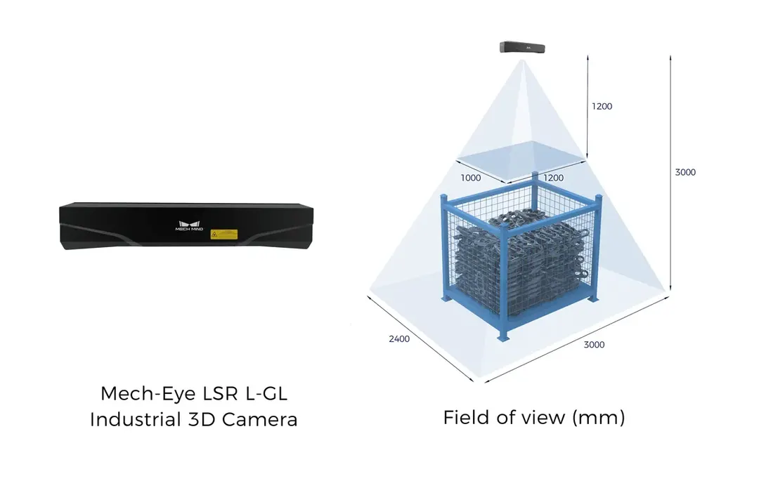 Mech-Mind LSR L Structured Light 3D Camera - Weight 2.9 kg