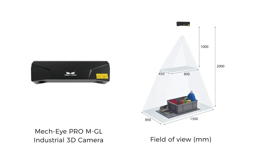 Mech-Mind PRO M Structured Light 3D Camera - Weight 1.9 kg