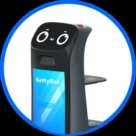 PUDU KettyBot Pro Delivery Robot - Type Delivery and advertising s