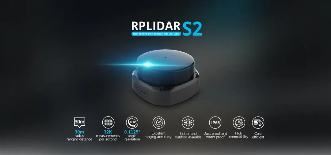 SLAMTEC RPLIDAR S2E 2D SLAM LiDAR - Type ToF 2D SLAM lidar